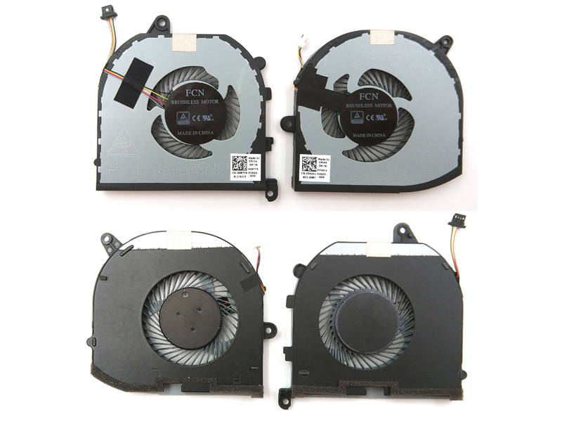 Genuine CPU + GPU Fan for Dell XPS 15 7590 9570, Precision 5540 Laptop