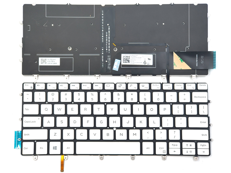 Genuine Backlit White Keyboard for Dell XPS 7390 9370 9380 Laptop
