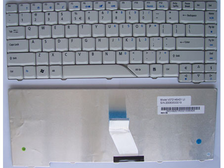 Genuine Keyboard for Acer Aspire 5315 4520 5920 4720 5520 5535 5720 Series Laptop Keyboard -- [Color:White]
