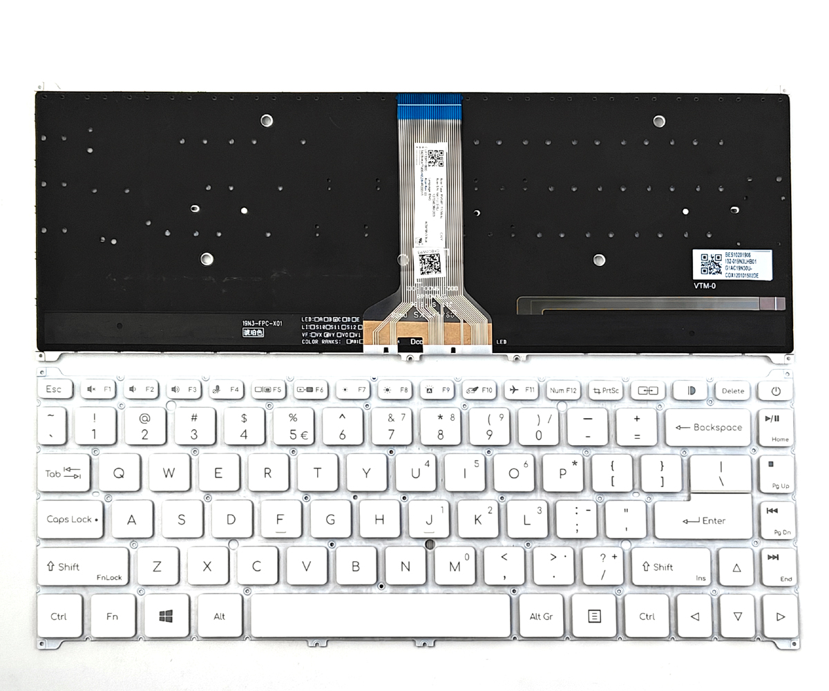 Genuine Backlit White Keyboard for Acer ConceptD CC314-72 CC314-73 CN314-72 CN314-73 CN315-72 CN315-73 Series Laptop