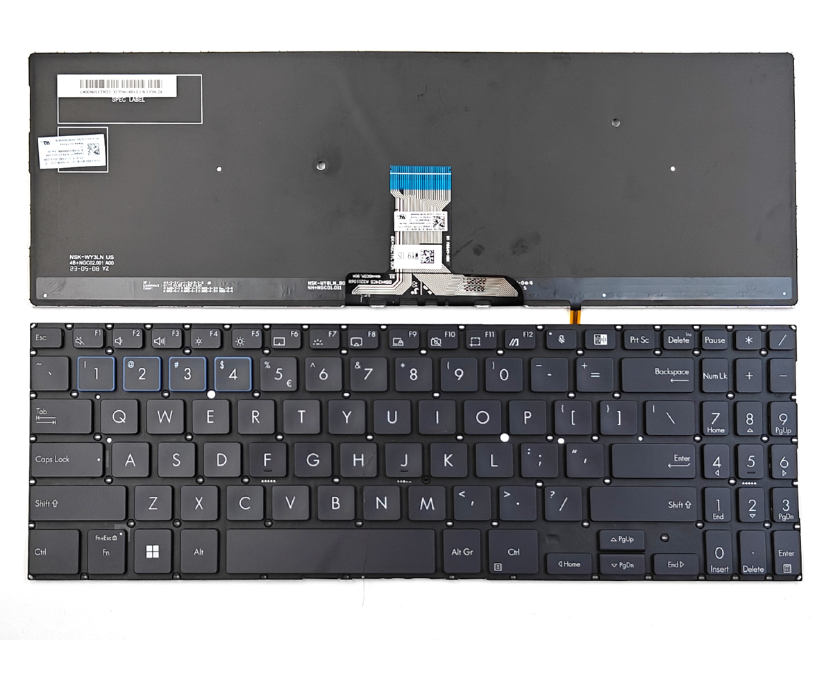 Genuine Backlit Keyboard for Asus Expertbook B1500 P1450 BW450, Pro15 PX555C Series Laptop