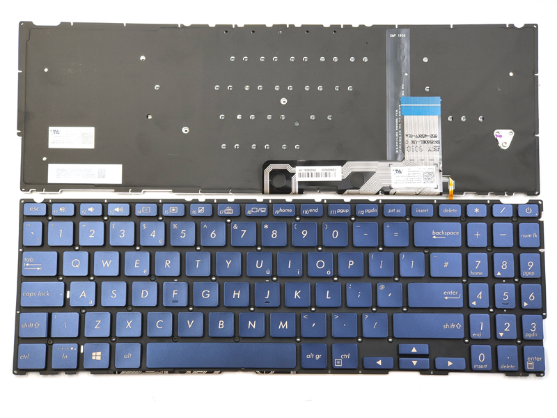 Genuine Backlit Blue Keyboard For Asus ZenBook 15 UX533 UX534 Series Laptop