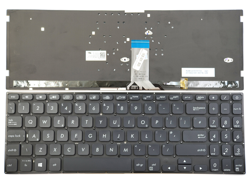 Genuine Backlit Black Keyboard For Asus Vivobook K530 S530 X530 Series Laptop