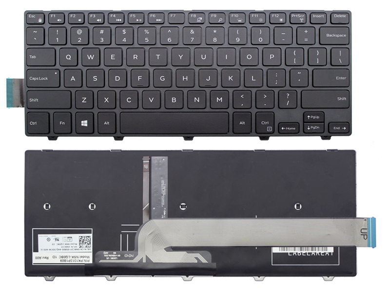 Genuine Dell Inspiron 14-3000 3441 3442 3446 3448 3451 3452 Keyboard -- With Backlit