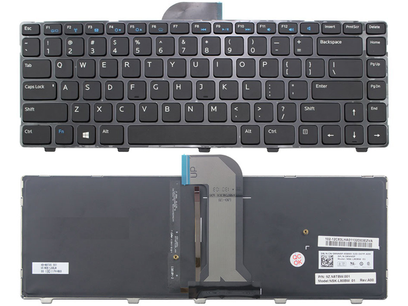 Genuine Dell Inspiron 15Z 5523 Keyboard -- With Backlit