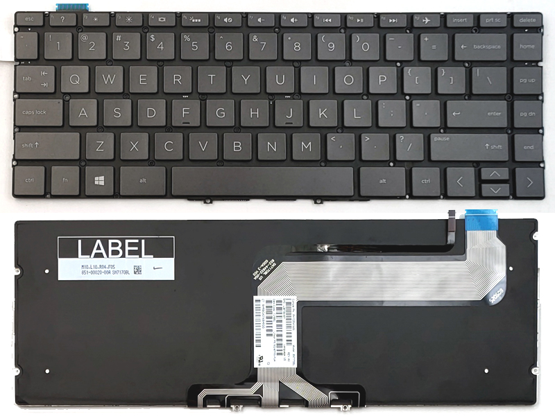 Genuine HP Spectre Folio 13-AK Series Backlit Keyboard