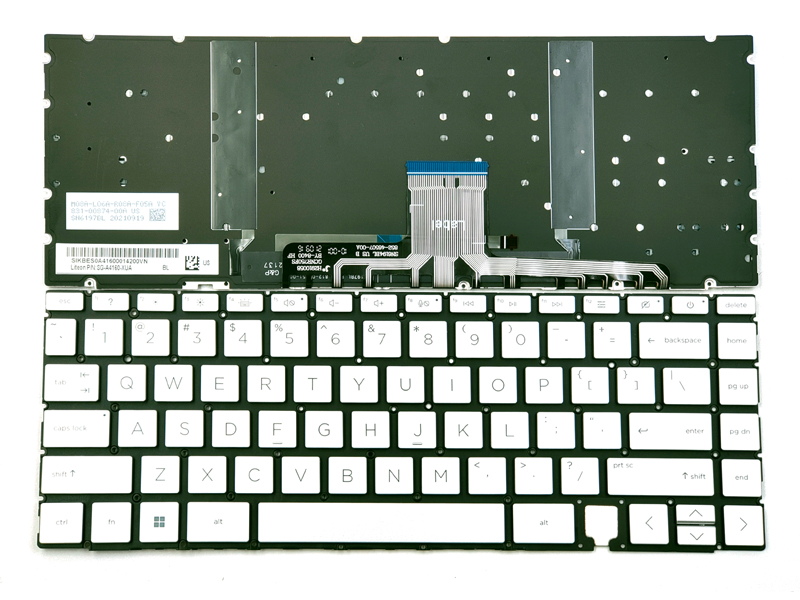 Genuine Backlit Silver Keyboard for HP Spectre X360 14-EA Series Laptop