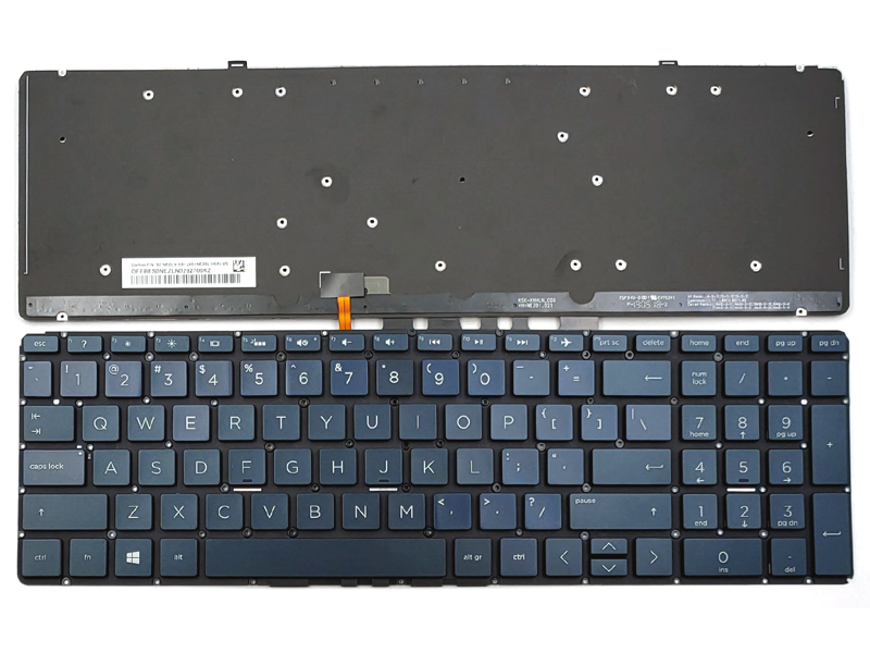 Genuine HP Spectre X360 15-CH Series Backlit Blue Keyboard