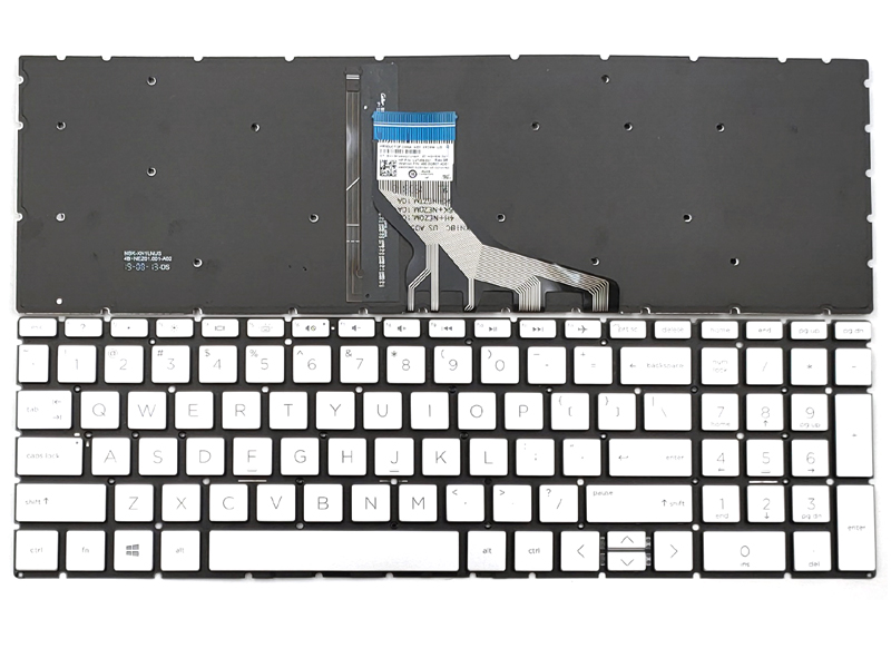 Genuine Backlit Silver Keyboard for HP 15-CN 15-CW 15-CR 15-CS 15-DA 15-DB 15-DF 15-DW 15-DQ 15S-DU 17-BY 17-CA Series Laptop