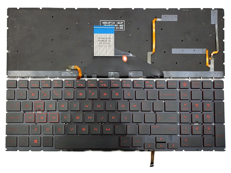 Genuine Red Backlit Keyboard for HP Omen 15-DC Series Laptop