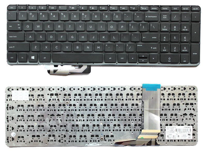 Genuine HP Envy 15-J 17-J Series Laptop Keyboard -- without Frame & Backlit