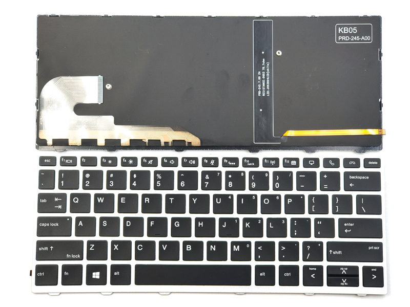 Genuine Backlit Keyboard for HP EliteBook 730-G5 735-G5 830-G5 836-G5 Laptop- Without Trackpoint