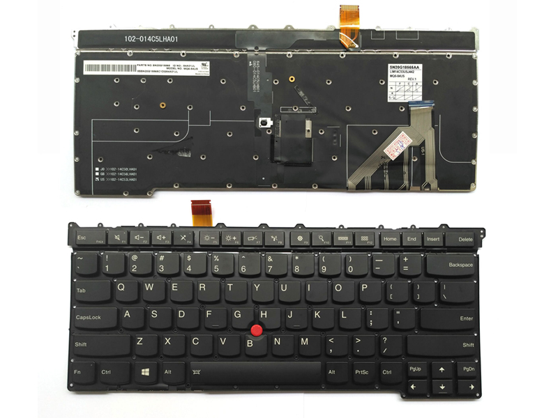 Genuine Lenovo Thinkpad X1 Carbon 3rd Gen 2015 Series Backlit Keyboard