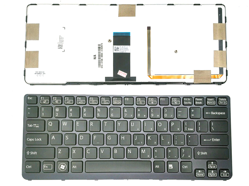 Genuine SONY VAIO SVE14 SV-E14 Series Laptop Keyboard -- with Backlit, Black