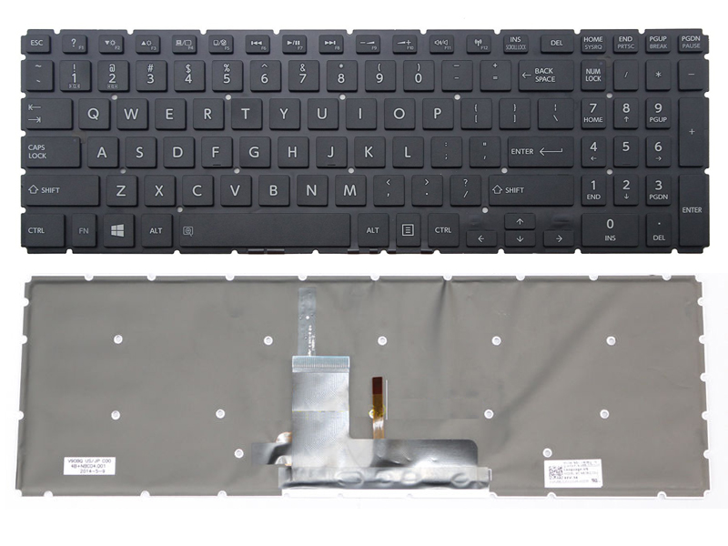 Genuine Backlit Keyboard for Toshiba Satellite L50-B L55-B S50-B S55-B Laptop