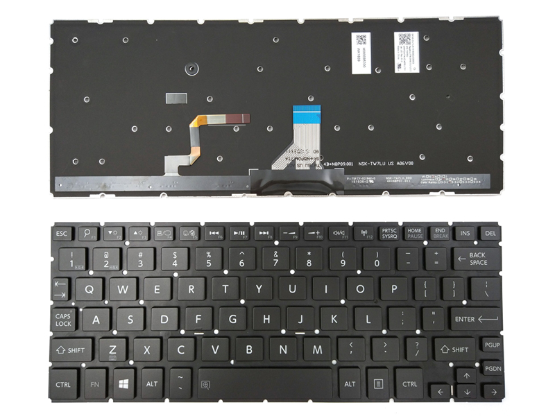 Genuine Backlit Keyboard for Toshiba Satellite Radius P25W-C Series Laptop