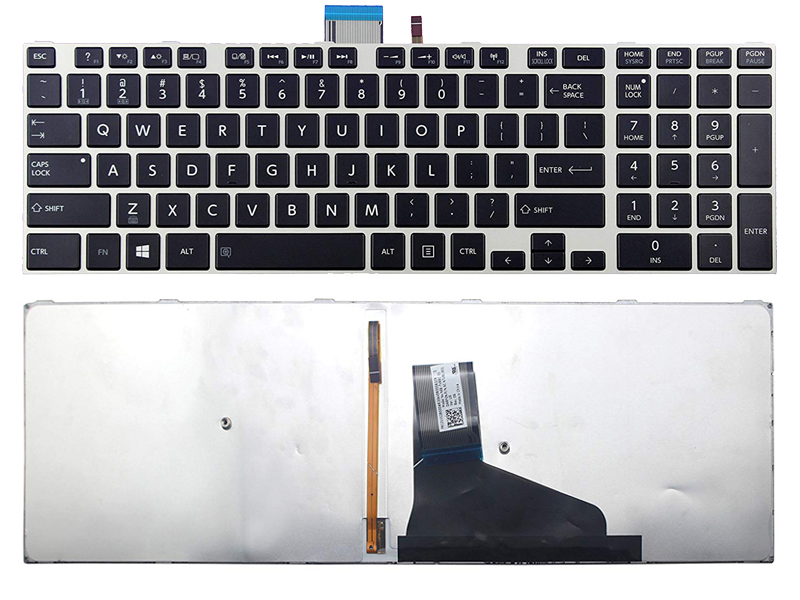 Genuine Backlit Keyboard for Toshiba Satellite L50 L55 S50 S55 E50 E55 U50 U55 Laptop