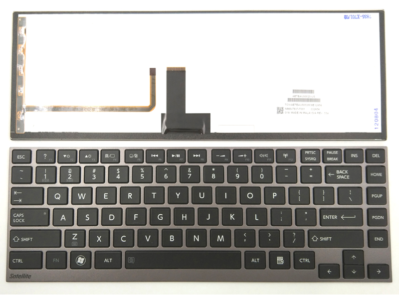 Genuine Backlit Keyboard for Toshiba Satellite U840 U845, Portege U800 U900 Z830 Z930 Series Laptop