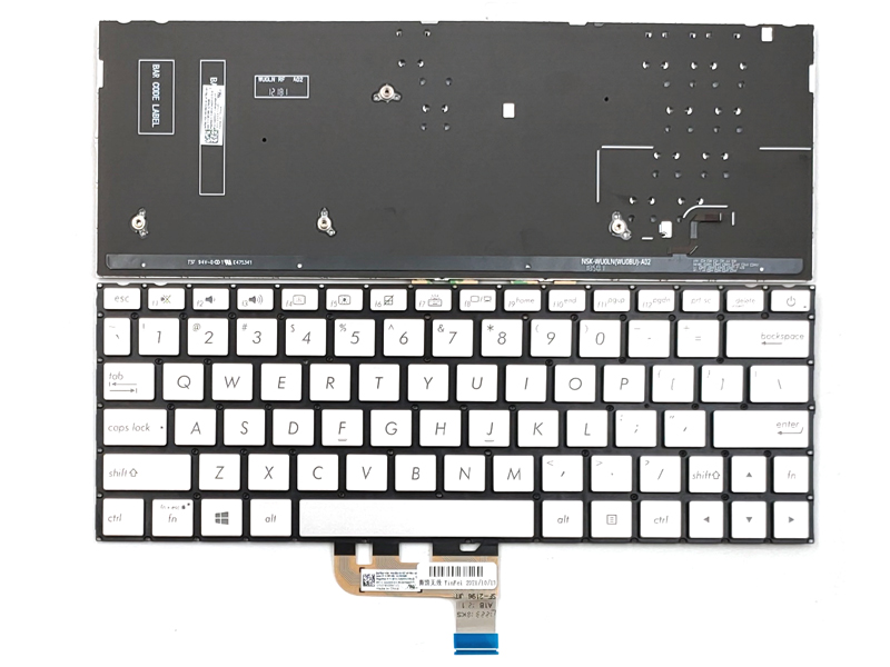 Genuine Silver Backlit Keyboard for Asus ZenBook UX333 UX333FA Series Laptop